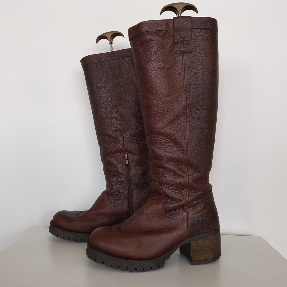 Tall Leather Riding Boots